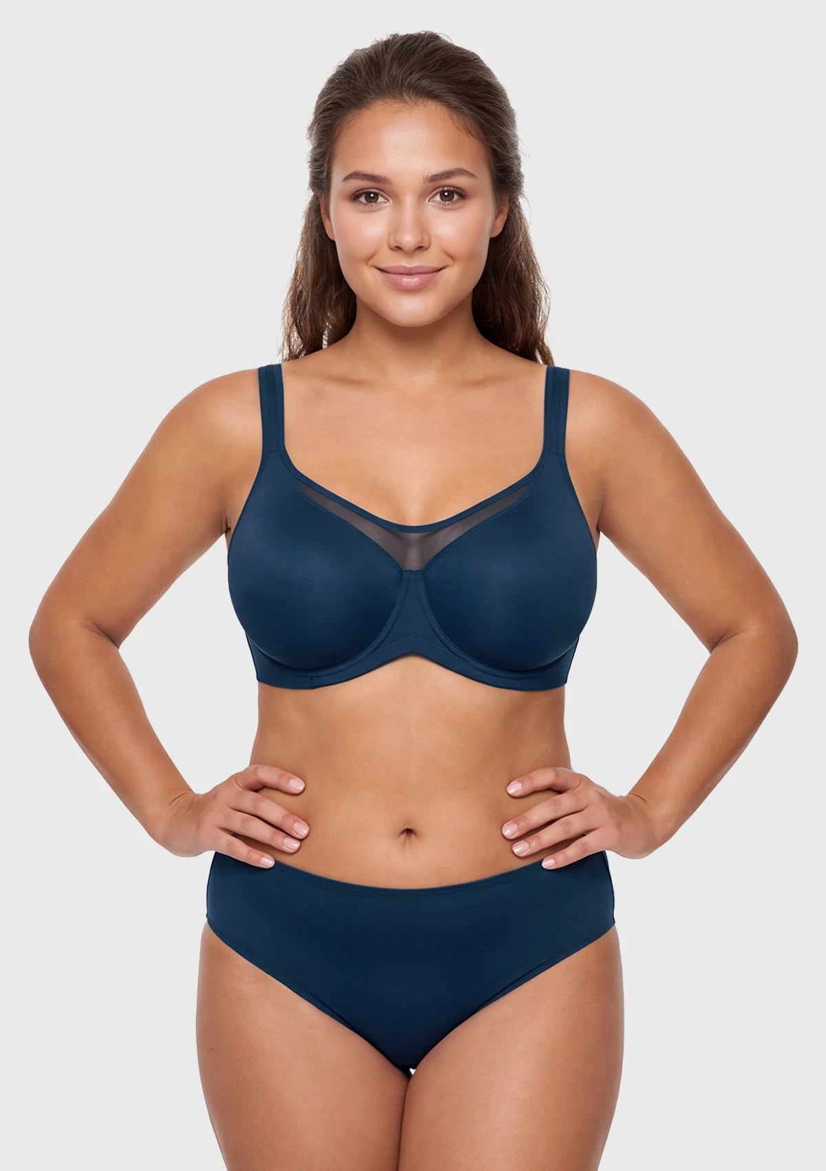 CoolComfort Smoothing Unlined Minimizer Underwire Bra - HSIA