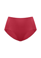 White background view of the bold Red HSIA CoolComfort seamless panty, offering a perfect balance of maximum coverage and zero visible panty lines.