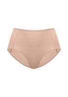 White background product shot of the Rosy Blush HSIA CoolComfort seamless panty, showcasing the flawless no-show finish and breathable 100% cotton gusset.