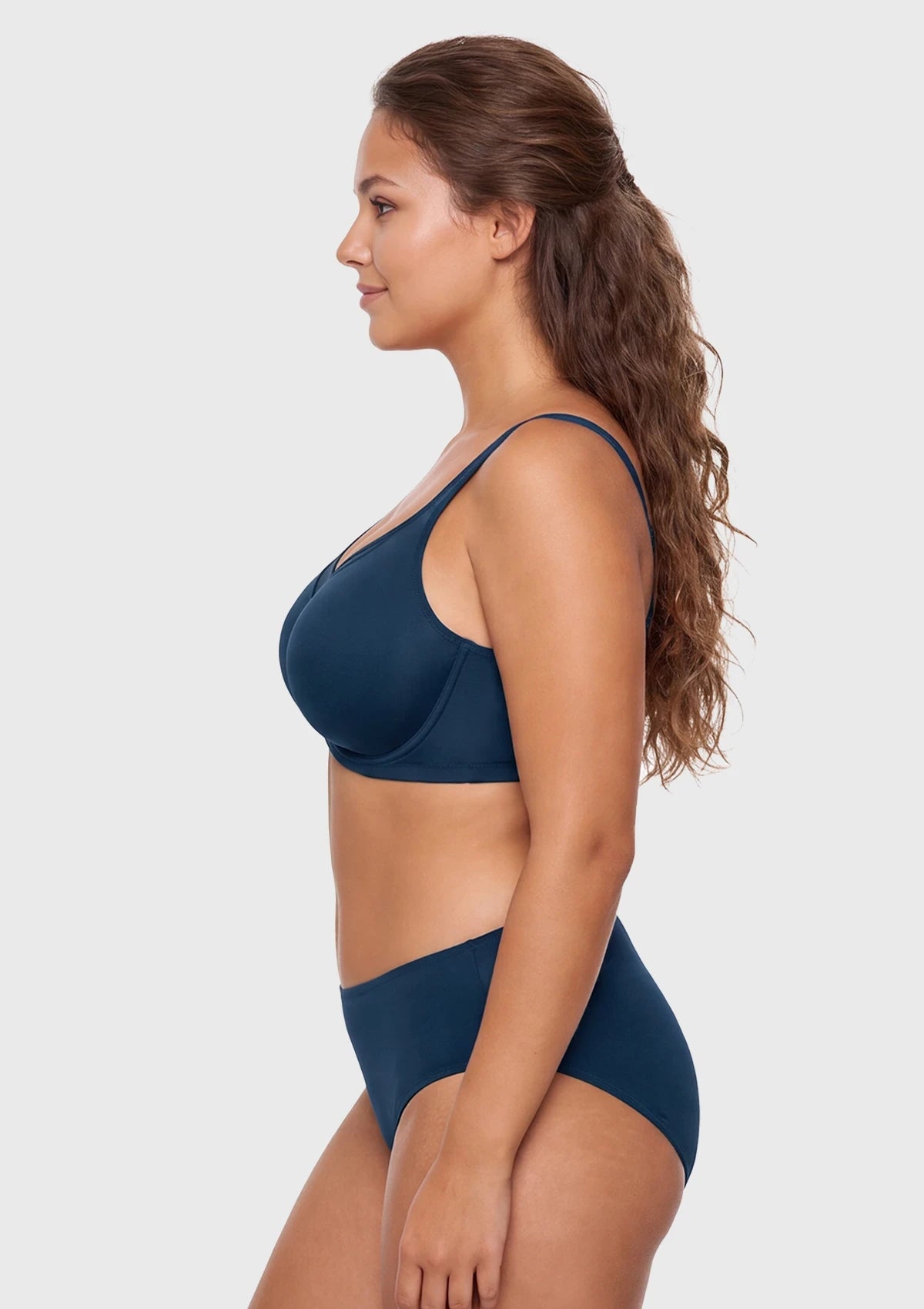 CoolComfort Smoothing Unlined Minimizer Underwire Bra - HSIA