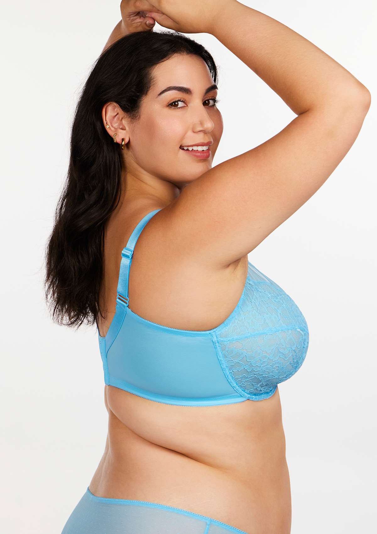 (Cardi B recommends)Enchante Capri Blue Lace Underwire Bra - HSIA