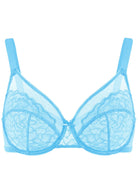 (Cardi B recommends)Enchante Capri Blue Lace Underwire Bra - HSIA