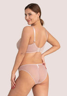 (Cardi B recommends)Enchante Dark Pink Lace Underwire Bra Set - HSIA