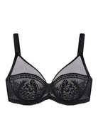 Gladioli Black Lace Unlined Underwire Bra Set - HSIA