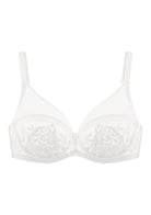 Gladioli White Lace Unlined Underwire Bra Set - HSIA