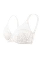Gladioli White Lace Unlined Underwire Bra Set - HSIA