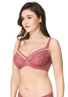 Jessamine Contrast Color Lace Underwire Bra Bundle - HSIA