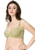 Jessamine Contrast Color Lace Underwire Bra Bundle - HSIA