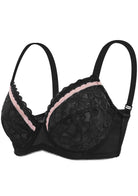 Jessamine Contrast Color Lace Underwire Bra Bundle - HSIA