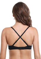HSIA Deep U Plunge Push Up Low Back Wireless Bra - HSIA