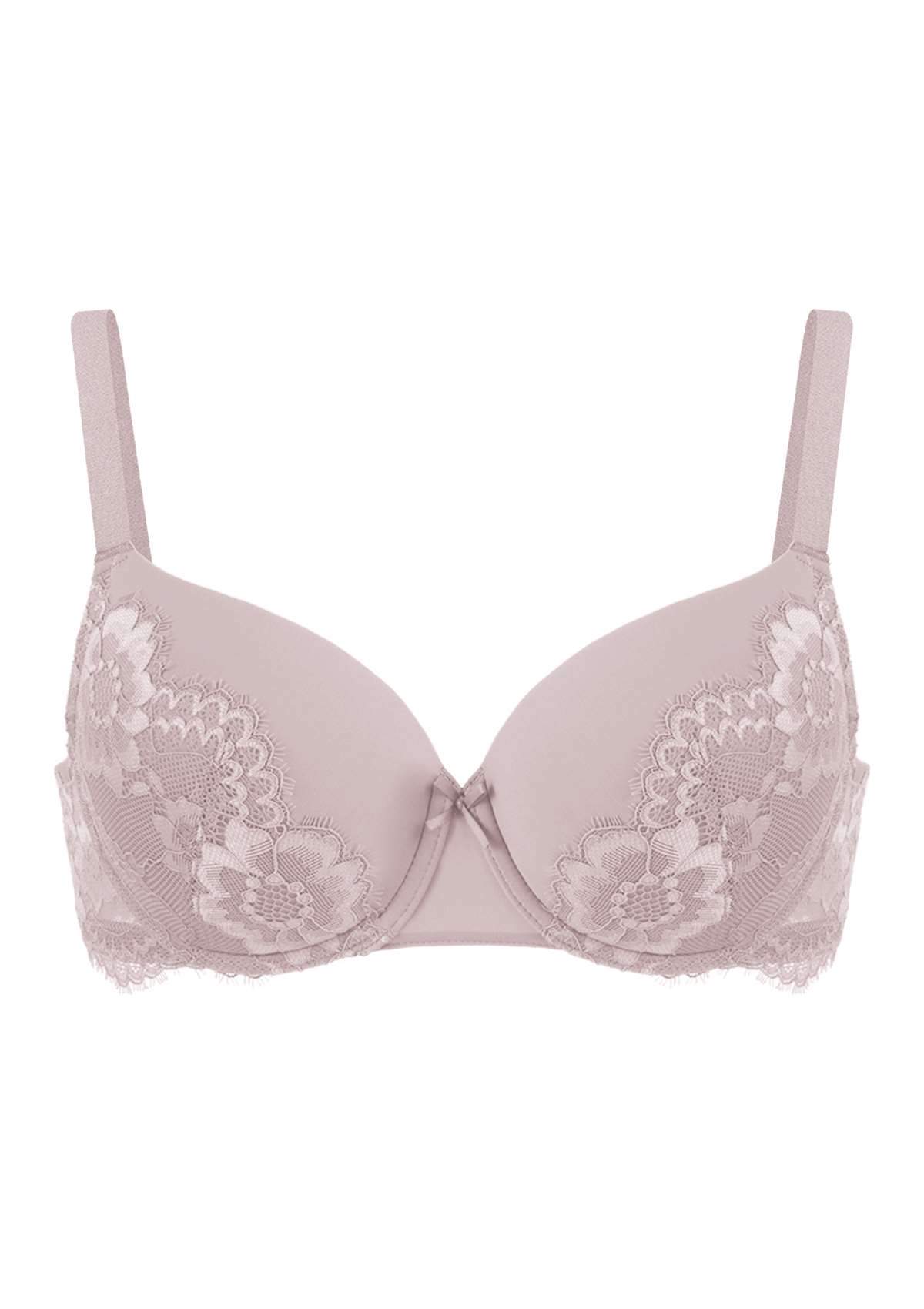 Lovelush Flower Trim Padded Underwire Bra Bundle - HSIA