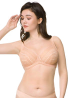 HSIA Polka Dot Sexy Rose Cloud Lace Bra - HSIA