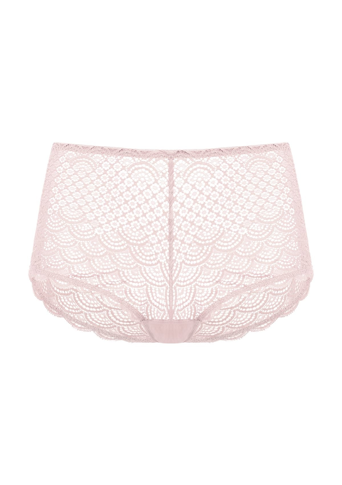Mermaid Scales High Waist Lace Boyshort Panty - HSIA