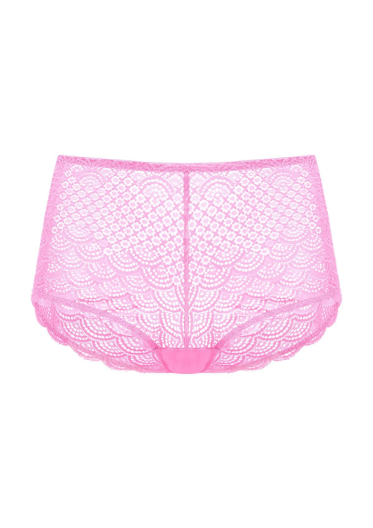 Mermaid Scales High Waist Lace Boyshort Panty - HSIA