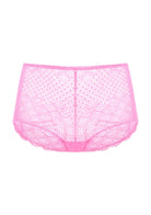 Mermaid Scales High Waist Lace Boyshort Panty - HSIA