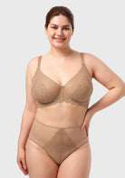 Mermaid Scales Lace Unlined Bra - HSIA