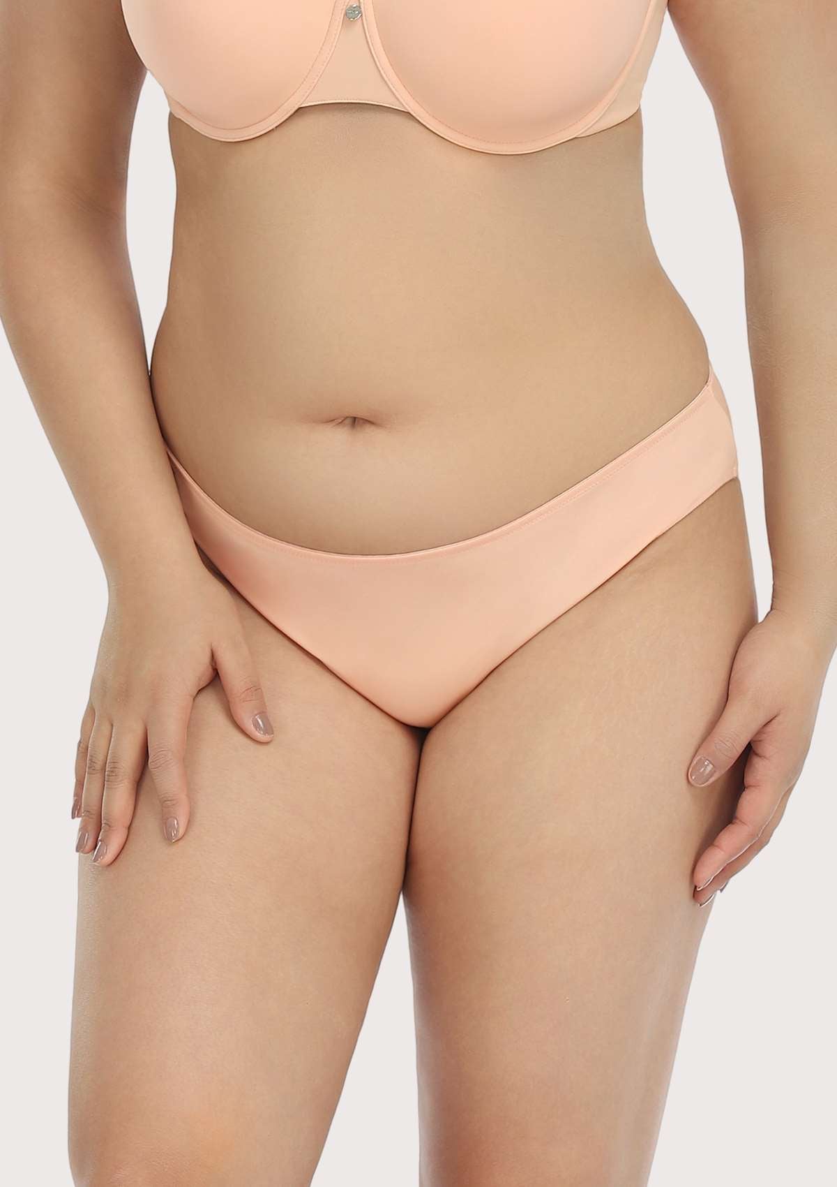 Patricia Smooth Classic Light Pink Soft Stretch Bikini Underwear - HSIA