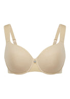 Patricia T-shirt Beige Lightly Padded Underwire Minimizer Bra - HSIA