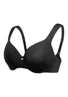 Patricia T-shirt Black Lightly Padded Underwire Minimizer Bra - HSIA