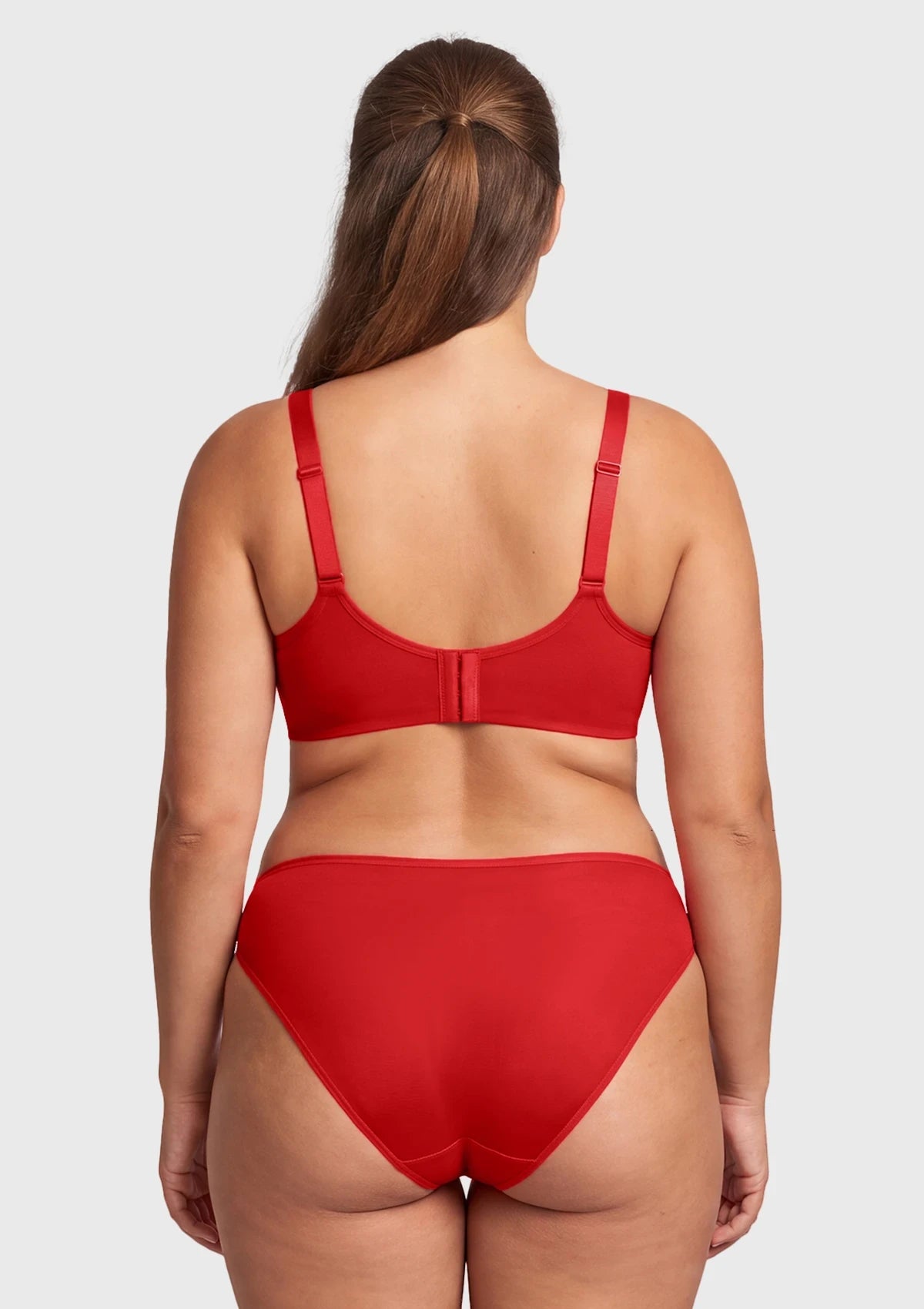 HSIA Square Neckline Half Cup Full-Bust Bra Double Layer Padded 3D Curved Cups Wide Pressure-Relief Straps Breathable Mesh Side Support Smooth Seamless ¨C HSIA
