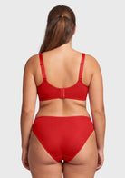 HSIA Square Neckline Half Cup Full-Bust Bra Double Layer Padded 3D Curved Cups Wide Pressure-Relief Straps Breathable Mesh Side Support Smooth Seamless ¨C HSIA
