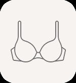 Line drawing icon of HSIA t-shirt bra category