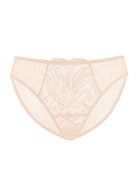 Serenata Floral High-Rise Sheer Mesh Lace Bikini Undewear - HSIA