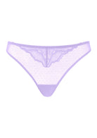 Enchante Floral Lace Sheer Mesh Back Thong Undewear - HSIA