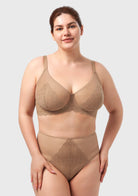 Mermaid Scales Lace Unlined Bra - HSIA