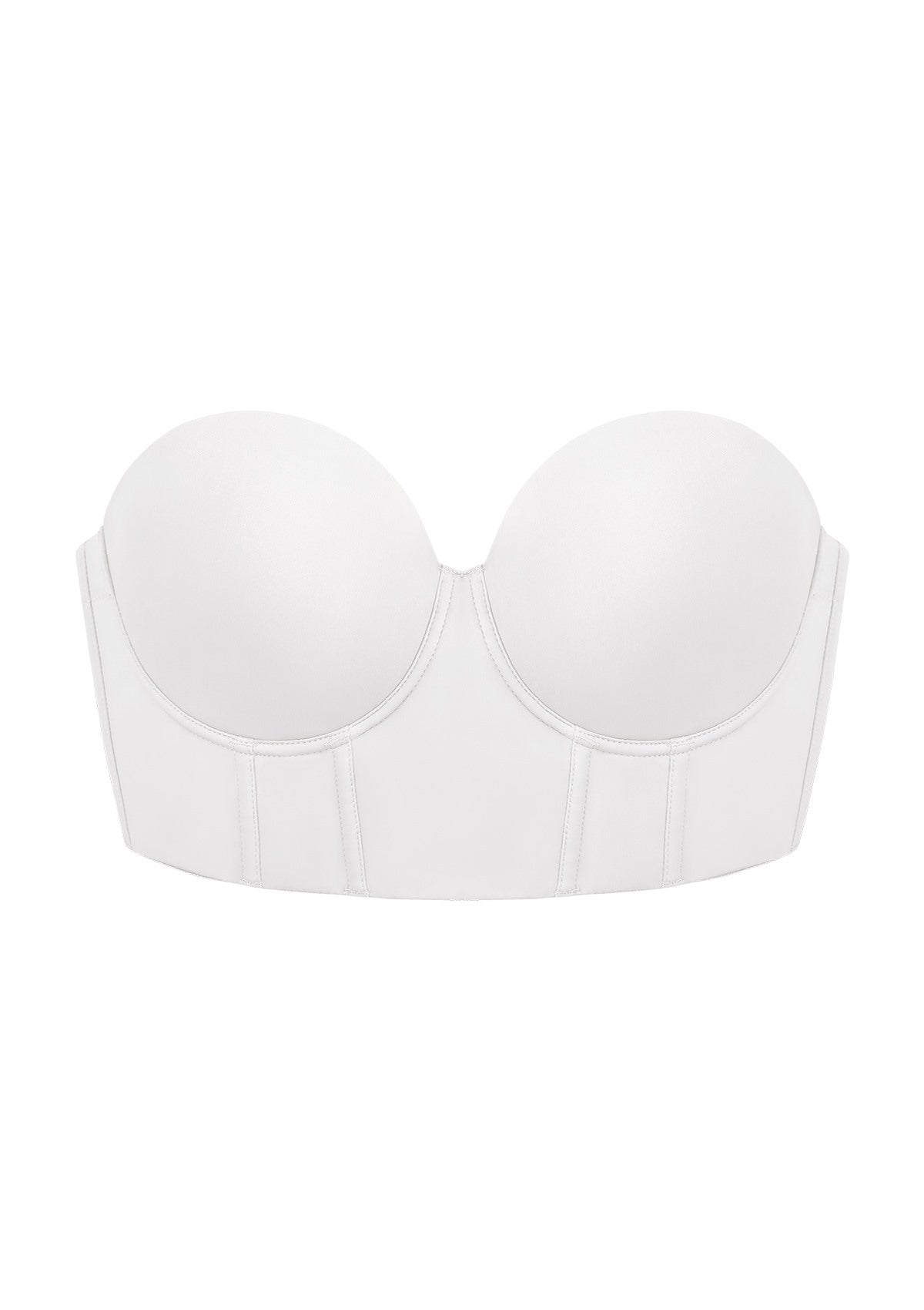 Seamless Cooling Longline Strapless Bra - HSIA