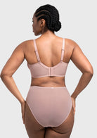 (Cardi B recommends)Mermaid Scales Lace Beige Brown Unlined Bra - HSIA