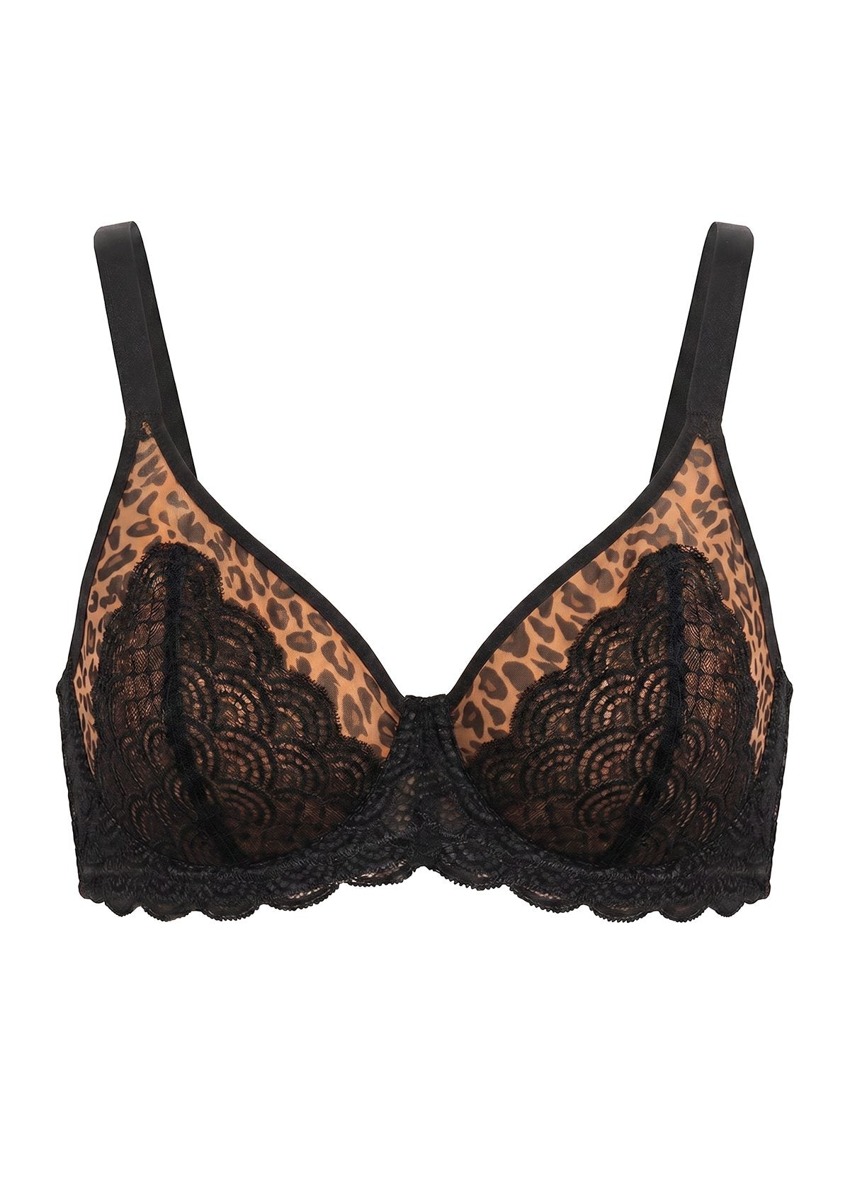 Mermaid Scales Lace Unlined Bra - HSIA