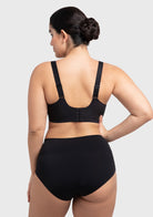 Songful Plus Size Seamless Wireless Supportive Full Coverage Mesh Crossover Bra - HSIA
