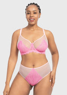 Mermaid Scales Lace Unlined Bra - HSIA