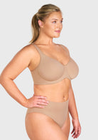 (Cardi B recommends)Joan Ultimate Soft T-shirt Unlined Minimizer Bra - HSIA
