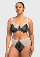Mermaid Scales Lace Unlined Bra - HSIA