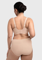 Songful Plus Size Seamless Wireless Supportive Full Coverage Mesh Crossover Bra - HSIA