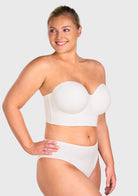 Seamless Cooling Longline Strapless Bra - HSIA