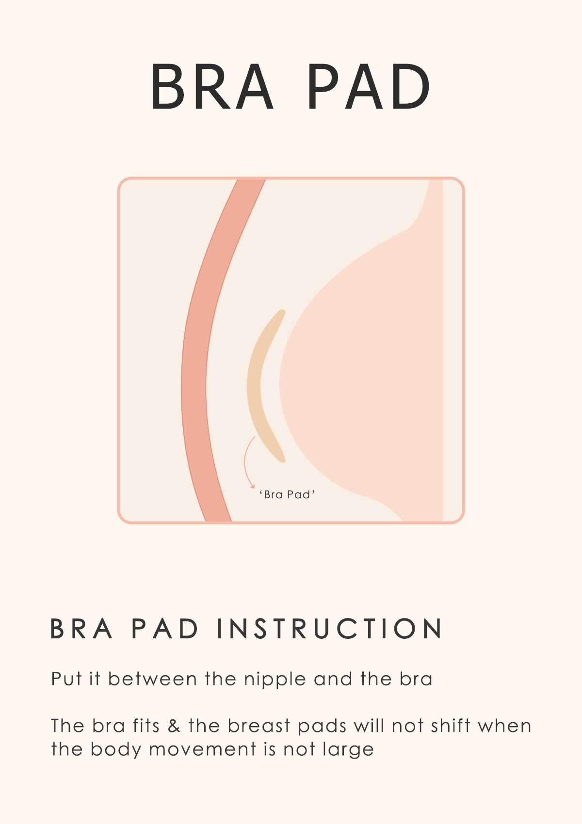 Washable Cotton Bra Pads 2 Pack - HSIA
