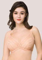 HSIA Polka Dot Sexy Rose Cloud Lace Bra - HSIA