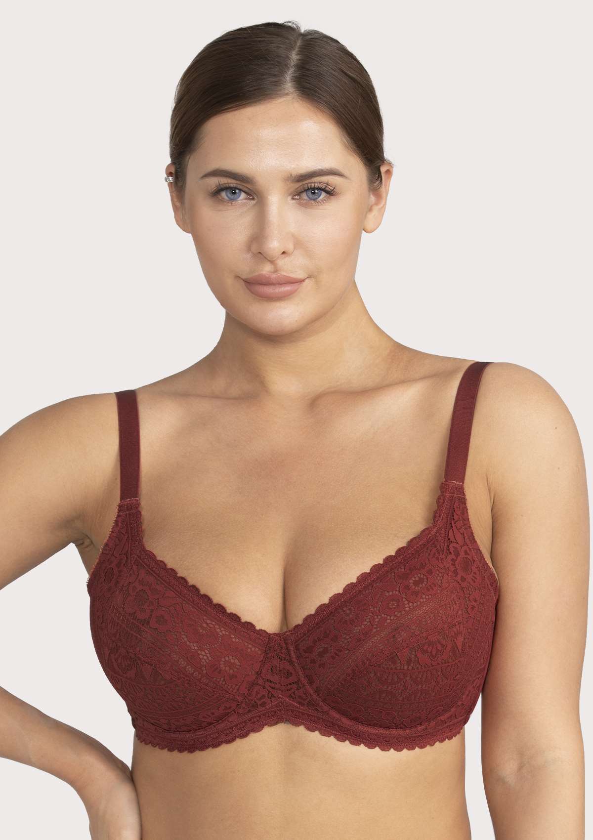 HSIA Leaf Flower Lace Unlined Bra - HSIA