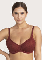 HSIA Leaf Flower Lace Unlined Bra - HSIA