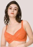 HSIA Leaf Flower Lace Underwire Bra - HSIA