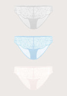 HSIA Blossom Lace Bikini Underwears 3 Pack - HSIA