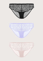 HSIA Blossom Lace Bikini Underwears 3 Pack - HSIA
