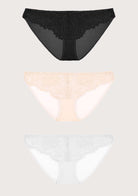 HSIA Sunflower Exquisite Lace Bikini Panties 3 Pack - HSIA