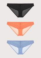 HSIA Leaf Flower Lace Bikini Panties 3 Pack - HSIA