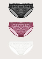 Anemone Lace Dolphin Panties 3 Pack - HSIA