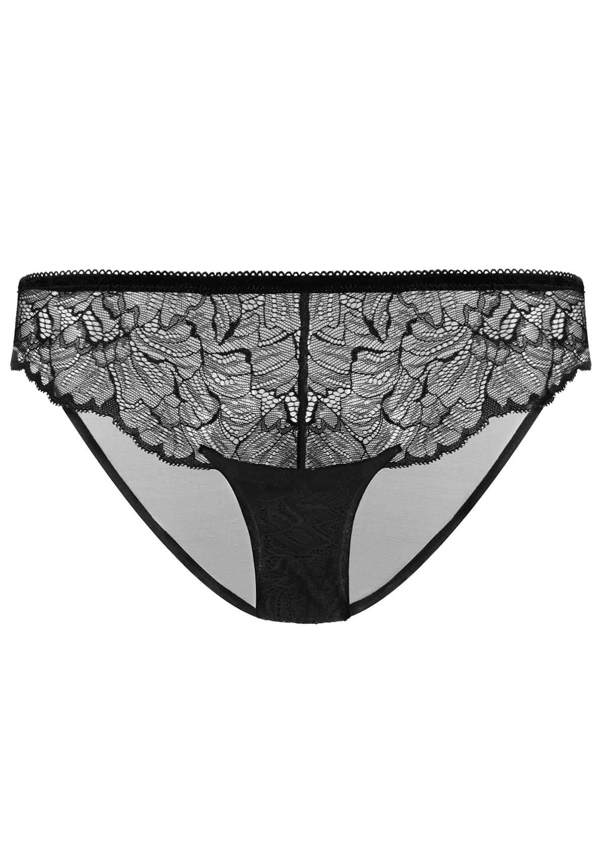 HSIA Blossom Lace Black Bikini Underwear - HSIA