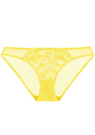 Pretty In Petals Bright Yellow Lace Bikini Underwear - HSIA